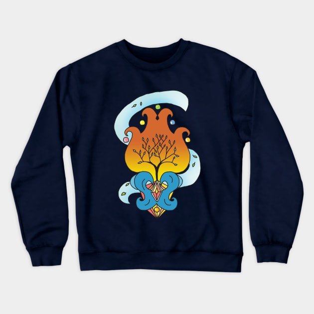 Elements Of Nature Crewneck Sweatshirt by MingailesArt